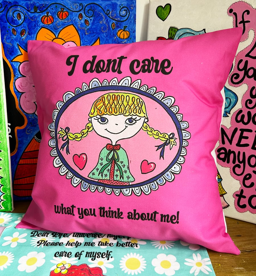Sassy Pink, Kitsch Cushion Cover