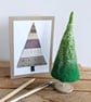 Felted Christmas tree decoration - bright greens - Image 2