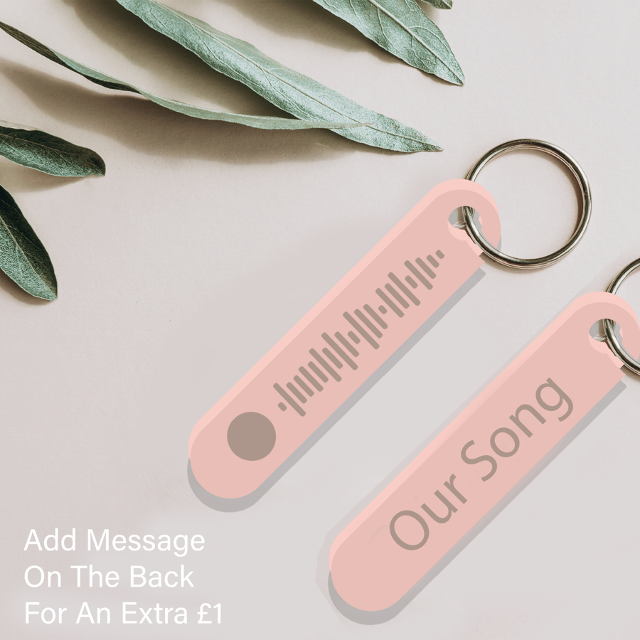 Spotify Keyring Our Song Music Personalised Gift Code Spotify Keychain