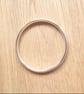 "Monuments" - Heavy Sterling Silver Bangle - 62g - Made to any size - 8mm x 4mm - Image 6