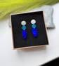 Blue Drop Acrylic Earrings