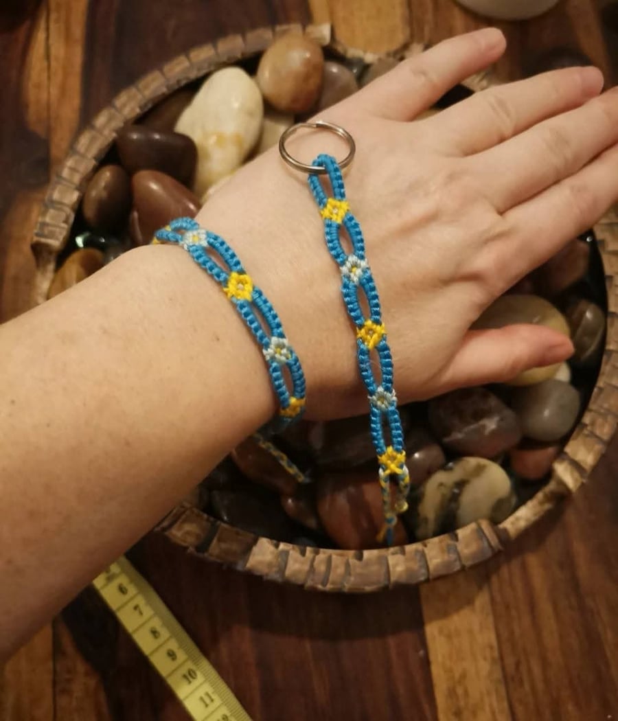 Friendship Bracelet and Keychain 