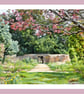 Walled Garden Spring West Acre Gardens Norfolk Greeting Card A5