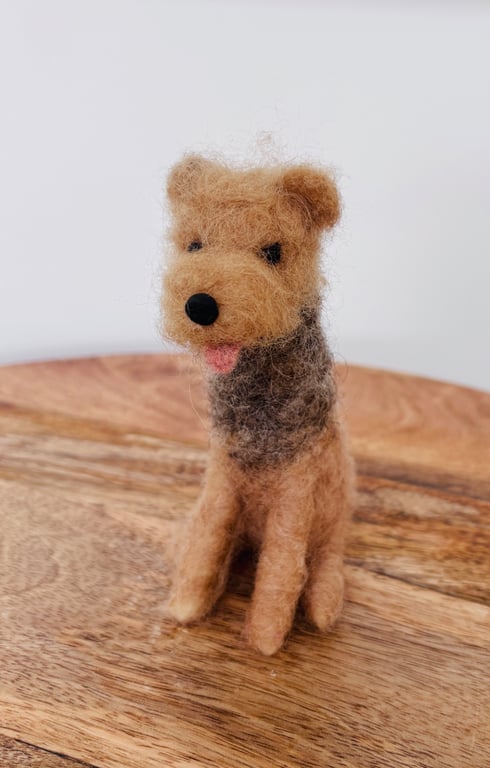 Needle felt wool Yorkshire Terrier, Yorkie dog. Collectible