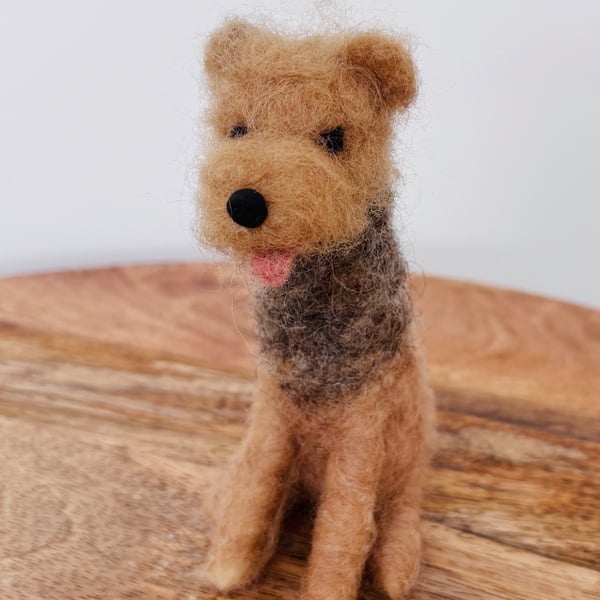 Needle felt wool Yorkshire Terrier, Yorkie dog. Collectible