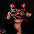 Lilith Hand-painted Fox Mask