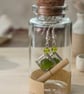 Handmade Cats Eye Earrings in a Gift Bottle 