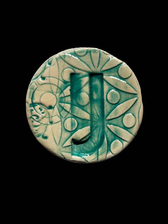 Ceramic Decorative Fridge Magnets, Keepsakes: Alphabet: Letter J