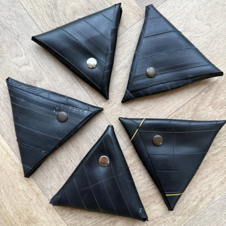 Inner Tube Coin Samosa - Extra Large - Storage for Change, Dice Sets, etc