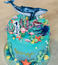 Ocean cake topper, sea cake topper, whale cake topper, narwhal, under the sea ca - Image 6