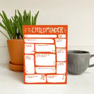 Thank You Childminder Card - Fill In The Blanks Questions Card