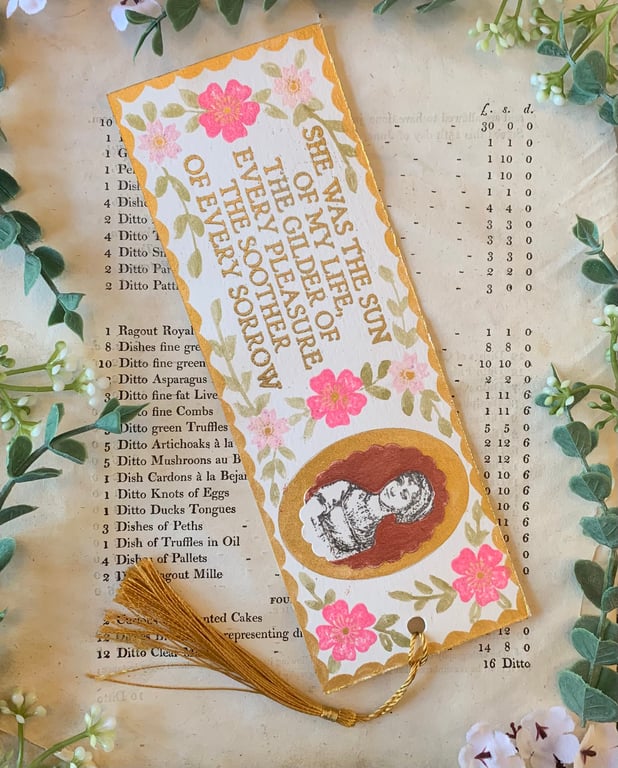 Cassandra Austen Tribute to Jane Austen Handmade Jane Austen Bookmark