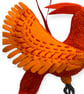 Hand Embroidered Felt Phoenix Hanging Decoration - Image 4