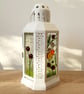 Fused Glass Bug Lantern - Orange & Red - Image 2