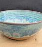 Turquoise green medium toasted bowl - Image 2