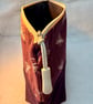 Bees (white on purple) - Large zipped pouch for toiletries, shaving kit, art etc - Image 5