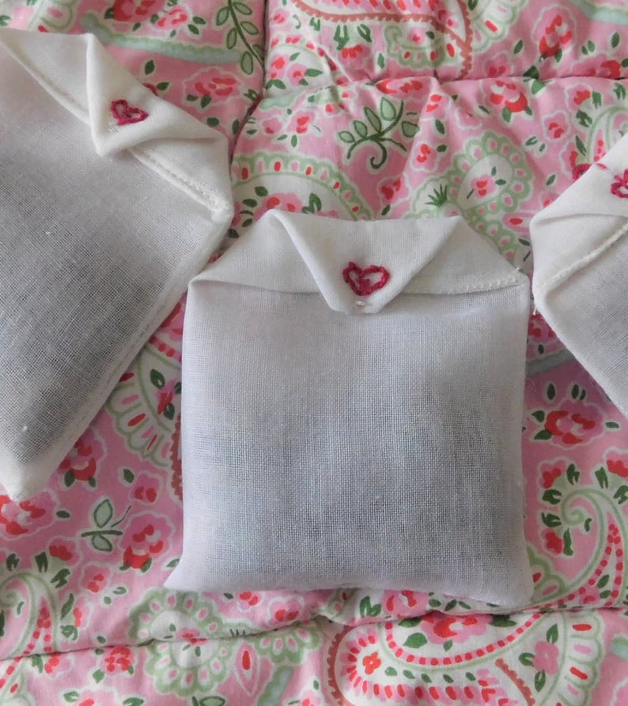 Lavender sachets pair,sleep aid,moth repellent,valentines gift