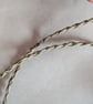 Copper leaf pendant with Indian agate beads and macrame necklace - Image 3