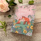Happy Mother's Day, Fox and Cub - Large, A5 sized Card