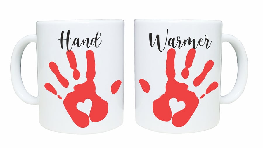 Warm hands, fun mug gift, hand warmer cup