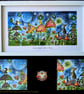 When Daylight Fades to Magic OOAK White Framed 