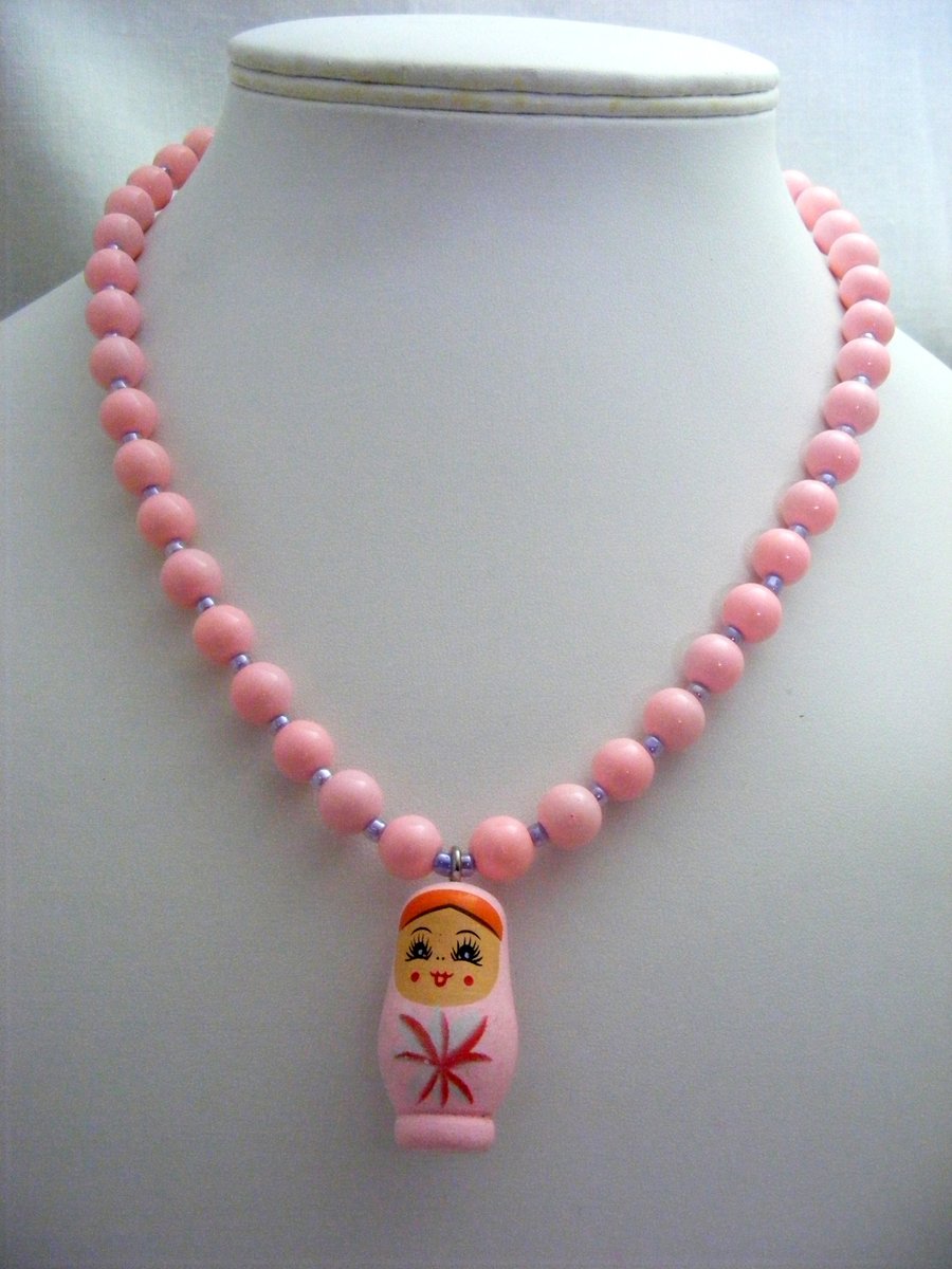 Pastel Pink Necklace