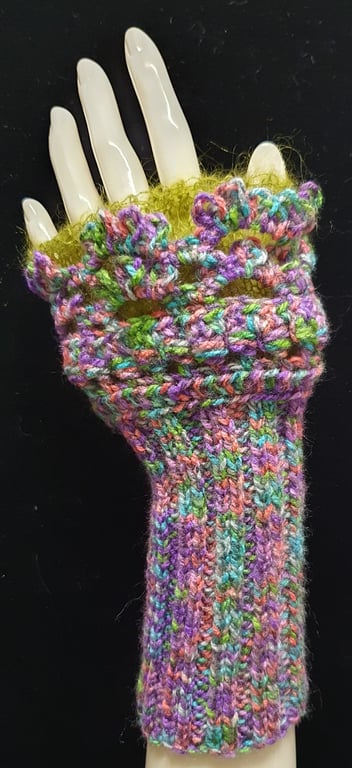 Indian jewel wrist warmer gloves