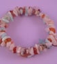 Pastel Gemstone Memory Wire Bracelet - Image 5