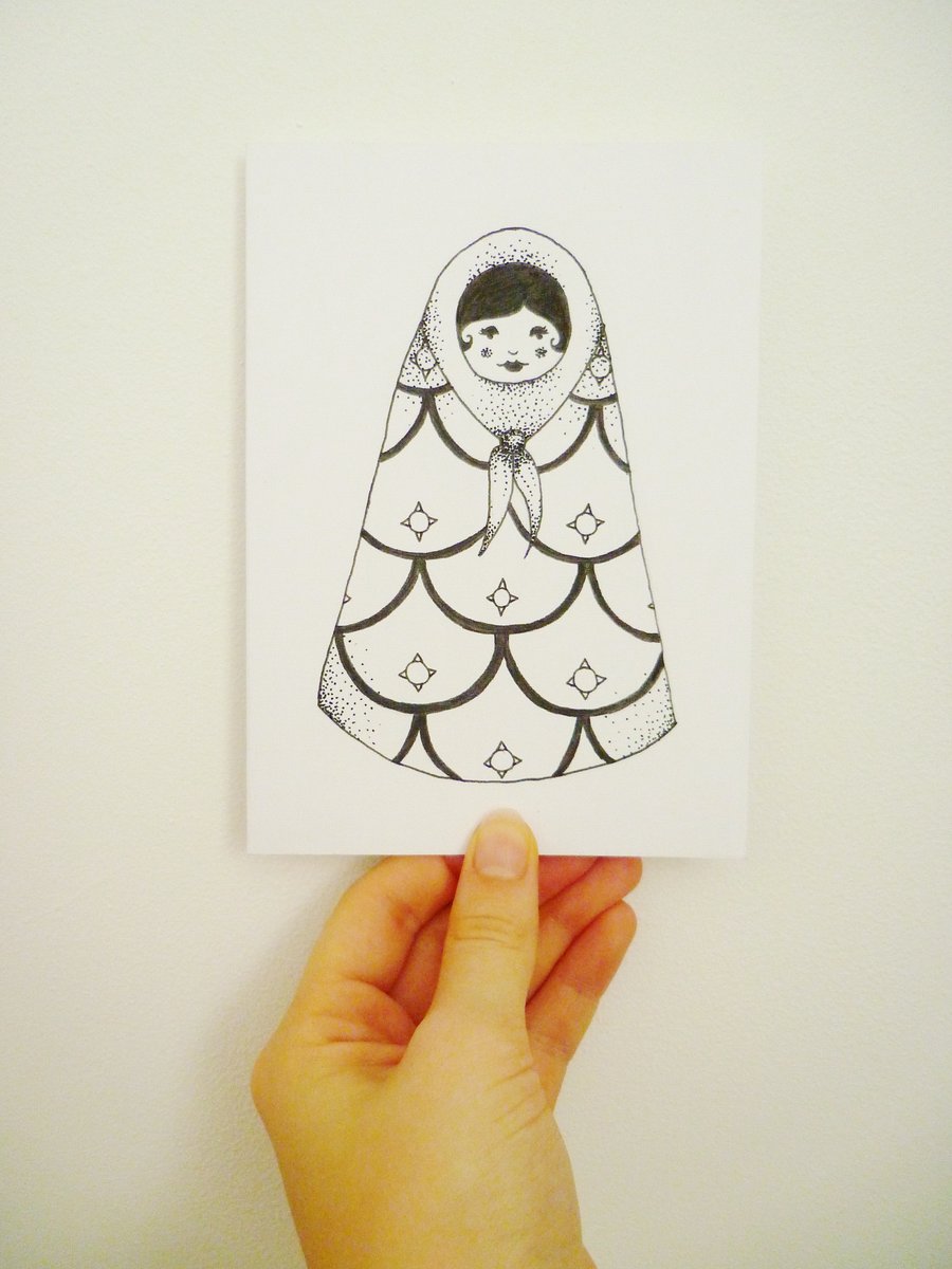 Free Postage - Russian Doll Cards