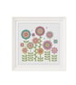 Retro Flower Cross Stitch Pattern: Modern Floral Embroidery (PDF Download) - Image 2