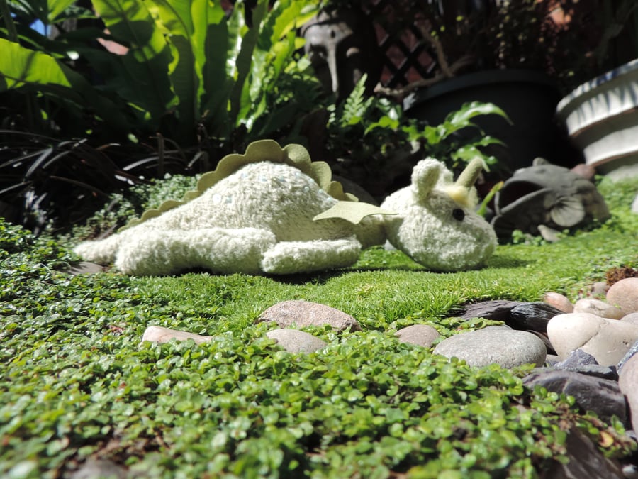 Hand sewn , fully jointed dragon