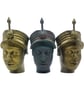 ori olokun, ife bronze bust,3d printed African ornament,Yoruba tribal art statue