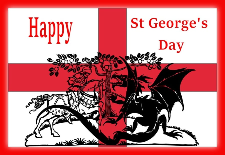 A5 Happy St George's Day Card 