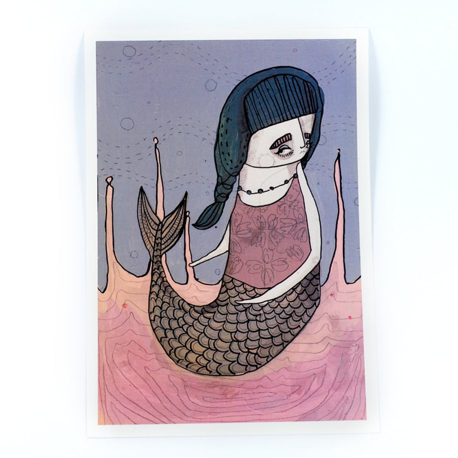 'Mermaid' Artwork Poster Print
