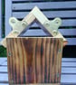 Wooden bird feeder handmade pyrography Ivy Cottage - Image 5