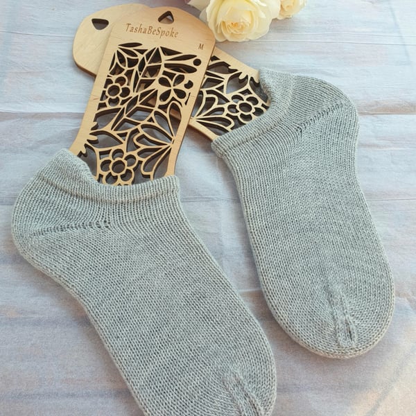 Hand knitted merino socks, Ankle socks, Casual socks, Sport socks, Luxury socks