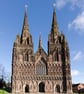 Lichfield 3 spired cathedral print - Image 1