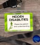 Hidden Disabilities Lanyard Card-Aluminium Awareness Badge - Image 1