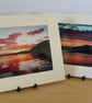 2 9" x 7" Mounted Photos - Sunrise