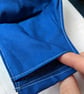 Blue cotton face mask - Image 2