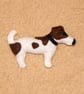 Felt Jack Russell Brooch