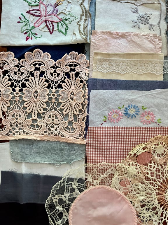 No.6 Vintage and Plant-Dyed Textile Fabric Inspiration Pack
