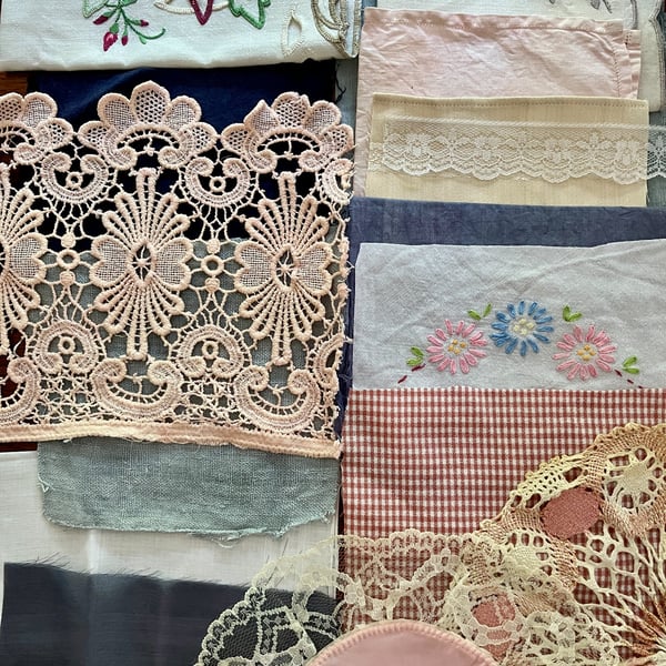 No.6 Vintage and Plant-Dyed Textile Fabric Inspiration Pack