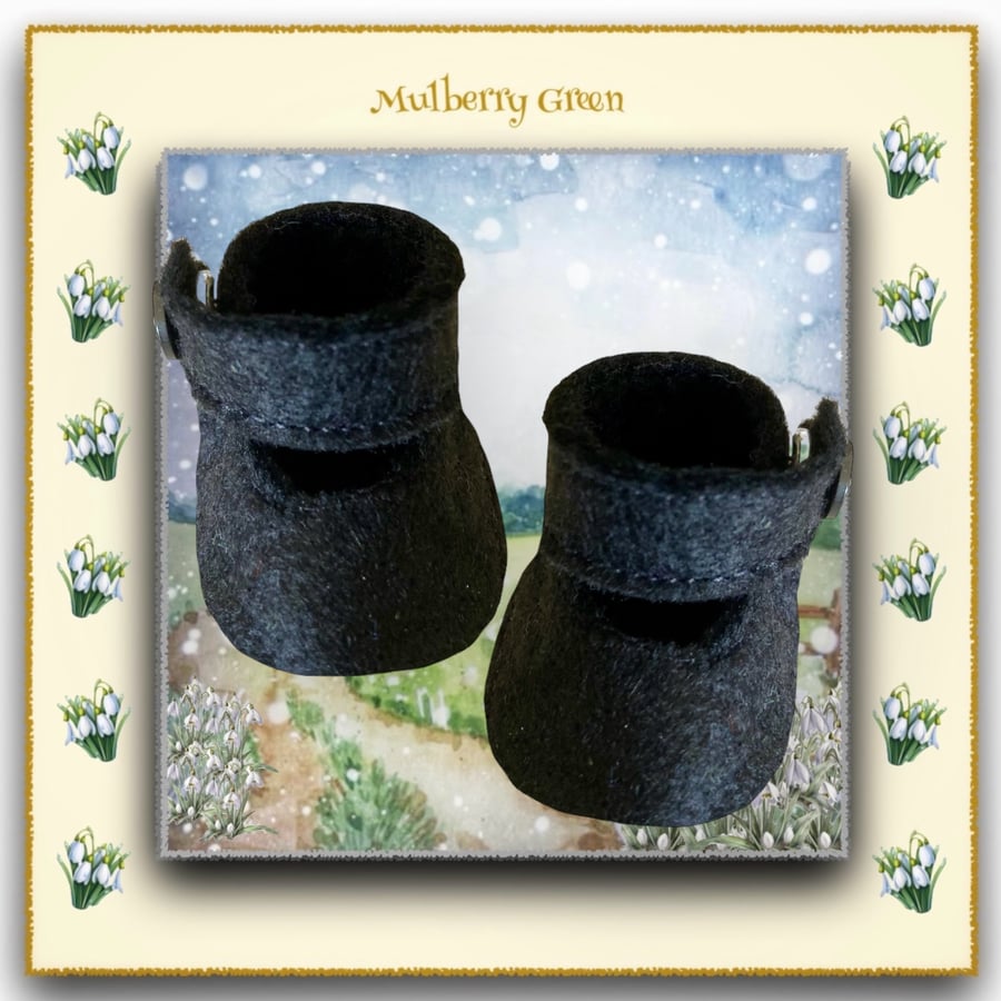 Reserved for June - Classic Black Mary Jane Shoes