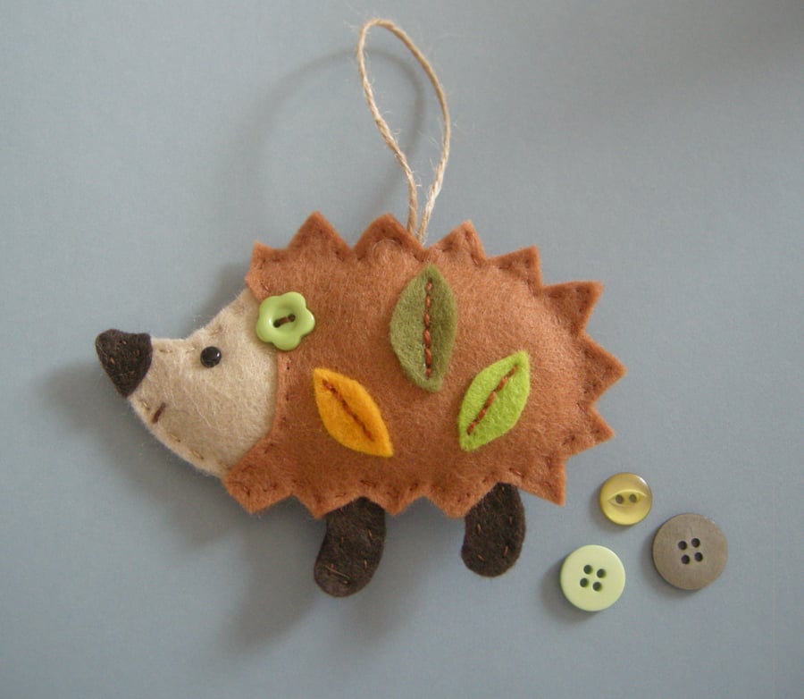 craft kit sewing kit Make Hetie the hedgehog decoration
