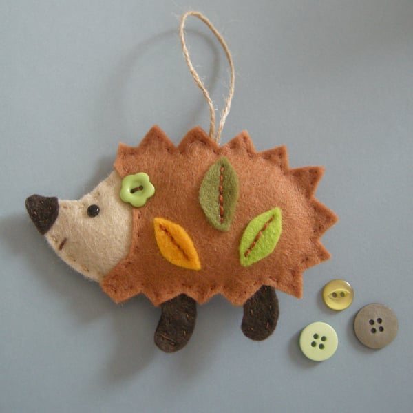 craft kit sewing kit Make Hetie the hedgehog decoration