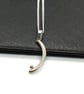 Moon Pendant Sterling Silver 9ct gold Hallmarked Gift for her - Image 1
