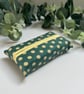 Tissue Holder: Green & Gold Polka dot - Image 1