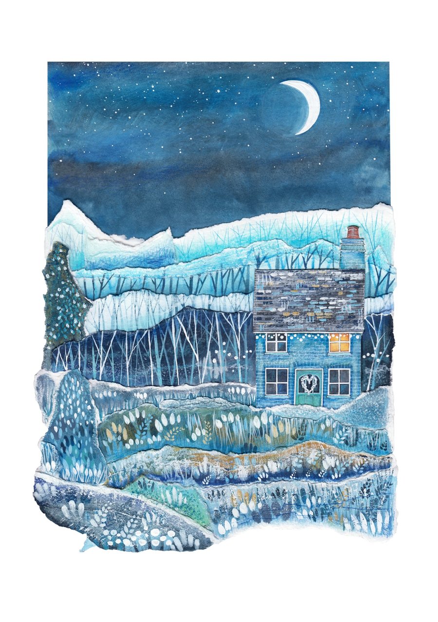 Hunkerdown Cottage - PRINT - Signed Limited Edition Giclee Print