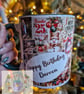 Personalised vintage christmas mug 